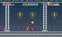 A D-Man in Queen Jaydes' shrine in Super Paper Mario
