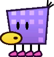 Sprite of a Squig from Super Paper Mario.