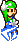 Sprite of Luigi using the Thunderhand