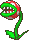 Sprite of the foreground Piranha Plant in Mario Party Advance