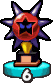 The Dark Star X's trophy from the Gauntlet in Mario & Luigi: Bowser's Inside Story