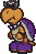 Sprite of a Dark Koopa, from Paper Mario.