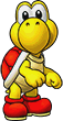 Sprite of Red Koopa Troopa's team image, from Puzzle & Dragons: Super Mario Bros. Edition.