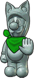 Sprite of Statue Luigi, from Puzzle & Dragons: Super Mario Bros. Edition.