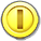 Sprite of a Coin, from Puzzle & Dragons: Super Mario Bros. Edition.