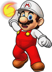 Sprite of Fire Mario, from Puzzle & Dragons: Super Mario Bros. Edition.