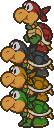 Sprite of the Koopa Bros. in tower formation, from Paper Mario.