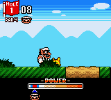 The Golf Minigame in Wario Land 3.