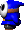 Sprite of a Blue Shy Guy from Yoshi's Story.