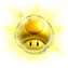 Sprite of a Grand Gold Mushroom, from Puzzle & Dragons: Super Mario Bros. Edition.