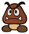 Goomba sprite from Paper Mario: Color Splash