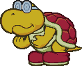 Sprite of Kent C. Koopa, from Paper Mario.