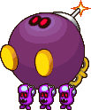 Three Shroobs carrying a Shroob-omb