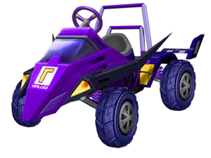 The Waluigi Racer from Mario Kart: Double Dash!!