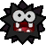 Sprite of a Fuzzy from Paper Mario: Sticker Star