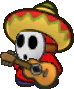 A Sombrero Guy from Paper Mario: Sticker Star