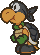 Sprite of Black Ninjakoopa, from Paper Mario.