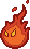 Sprite of a Lava Bubble, from Paper Mario.