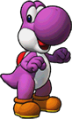 Sprite of Purple Yoshi's team image, from Puzzle & Dragons: Super Mario Bros. Edition.