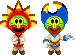 Sprite of the Firebrand and Thunderhand from Mario & Luigi: Superstar Saga + Bowser's Minions