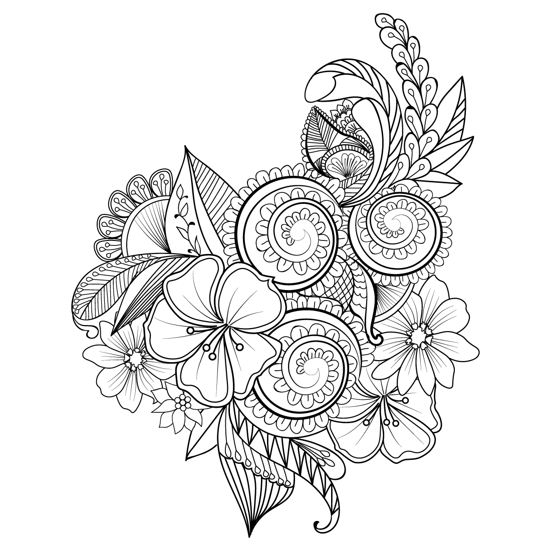 zentangle art, flower zentangle art, flower zendoodle zentangle art ...