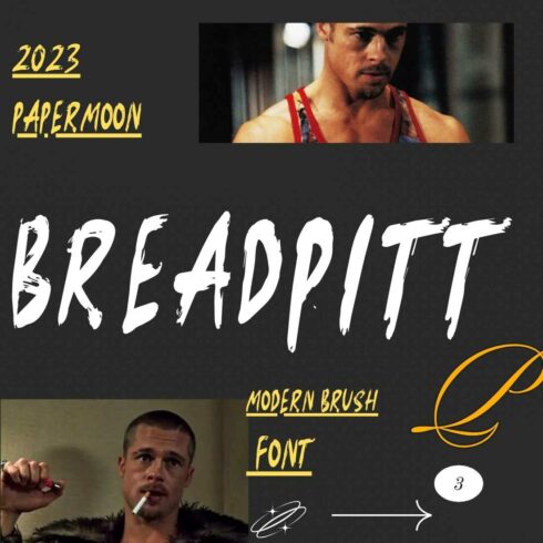 Bread Pitt: Modern Brush Font cover image.