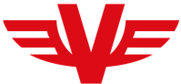 a red and white logo for veedol is on a white background .