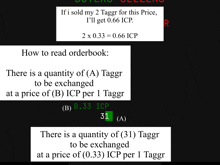 a screenshot of a computer screen explaining how to read orderbook