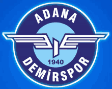 a logo for adana demirspor with a bird on it