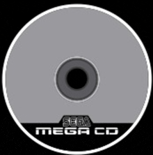a sega mega cd with a hole in the center
