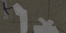 a screenshot of a video game shows a ghost holding a pickaxe