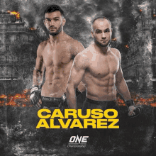 a poster for a one championship fight between caruso alvarez and nike pr