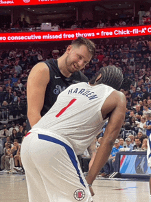 a basketball player with the number 1 on his shirt