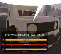 a screenshot of a video game that says enter white offender [ f ] [ not locked ]