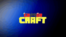 a blue background with the word craft in yellow