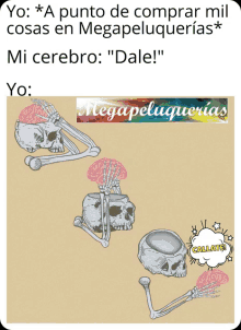 a drawing of a skeleton with a brain on top of it says " mi cerebro "