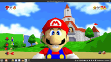 a screenshot of super mario 64 on a computer