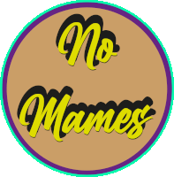 a logo that says no mames in yellow