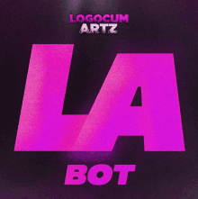 logocum artz 's la bot album cover has a purple background