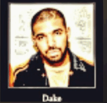 a picture of drake in a black jacket