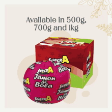 a box of super a jamon de bola is available in 500g and 1kg