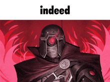 a robot with a red eye is on the cover of an indeed magazine