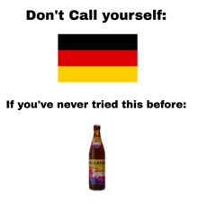 a picture of a german flag and a bottle of paulaner spezial