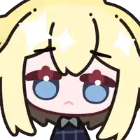 a cartoon drawing of a girl with a tear coming out of her mouth