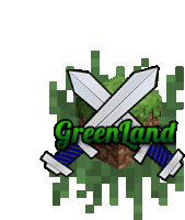 a greenland logo with two swords crossed