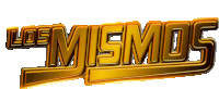 a logo that says los mismos in gold on a white background