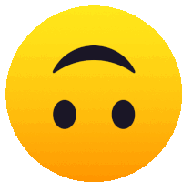 a yellow smiley face with a black eye