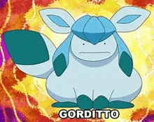 gorditto is a pokemon that looks like a frog with a very fat body .