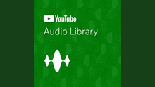 a green background with the words `` youtube audio library '' and a white icon .