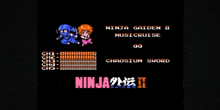 a video game called ninja gaiden ii music cruise is shown